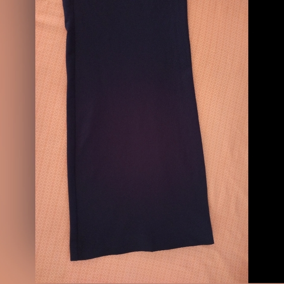 Wide Leg Tuxedo Pant H&M Size 12 Color Bluish Purple w Black Stripe - Picture 3 of 6